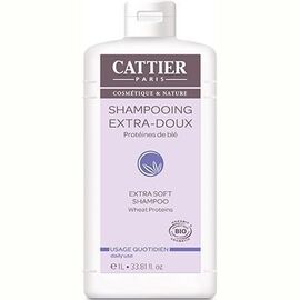 Shampooing Extra Doux Quotidien Bio 1L - 1000.0 ml - Shampooings - Cattier Extra doux-8298