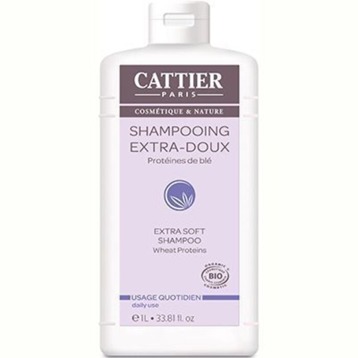 Photo de Shampooing extra doux quotidien bio 1l Cattier Shampooing extra doux quotidien bio 1l Cattier-8298