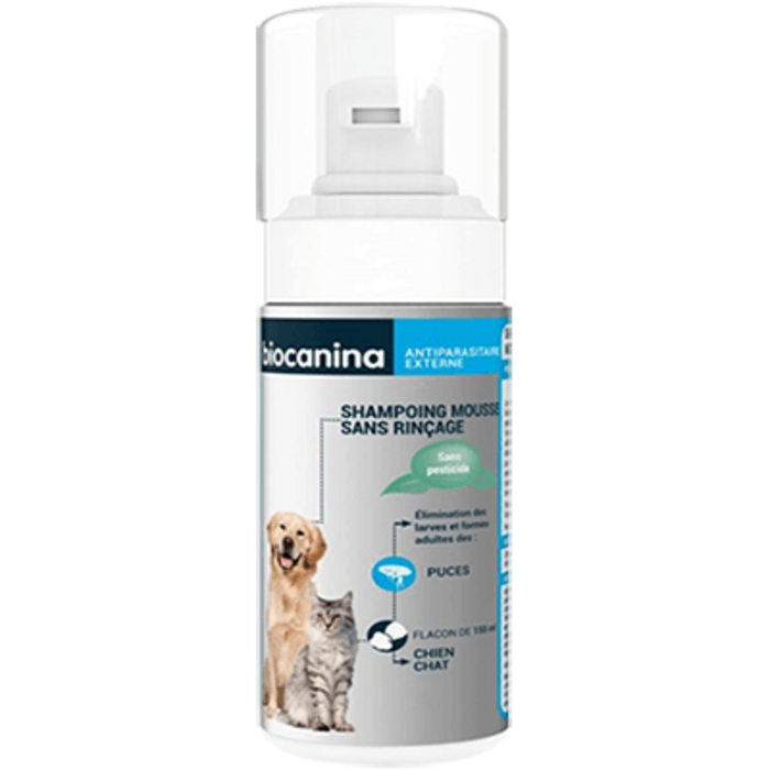 Photo de Shampooing-mousse sans rinçage 150ml Biocanina Shampooing-mousse sans rinçage 150ml Biocanina-216136