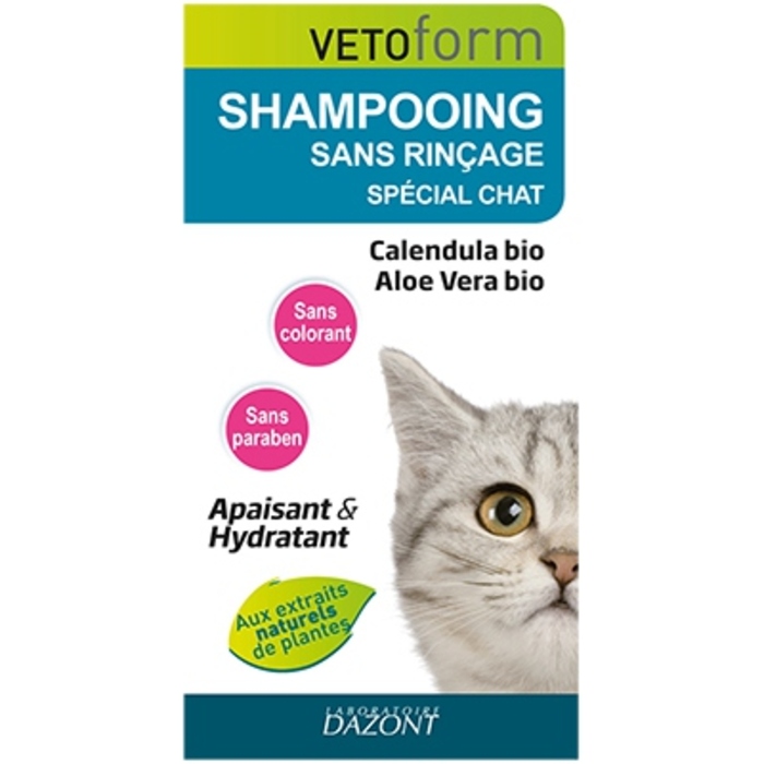 Shampooing sans rinçage chat Vetoform-202601