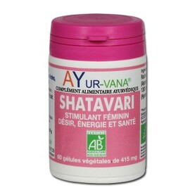 Shatavari (Asparagus racemosus) bio - 60.0 unites - Compléments Alimentaires - Ayur-Vana Stimule et améliore la libido chez la femme-1406