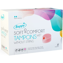 Soft comfort wet 8 tampons lubrifiés - beppy -212586