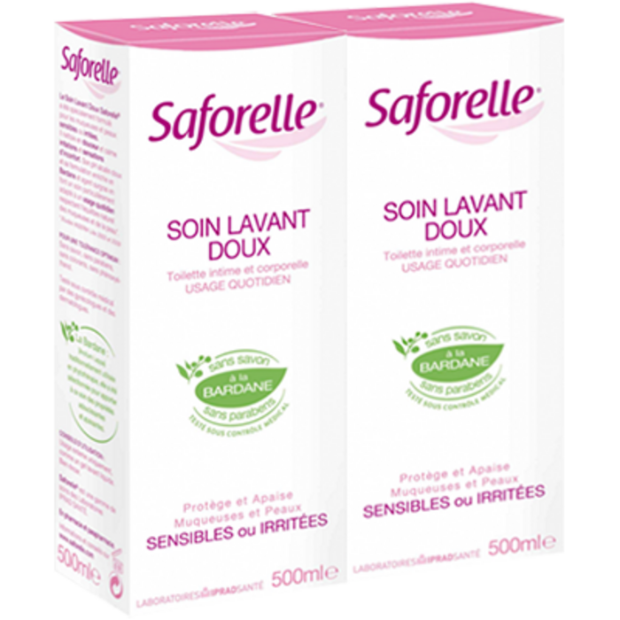 Photo de Soin lavant doux - 2x500ml Saforelle Soin lavant doux - 2x500ml Saforelle-194671