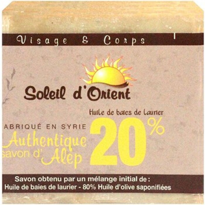 Photo de Soleil d'orient savon d'alep 20% 200g Soleil orient Soleil d'orient savon d'alep 20% 200g Soleil orient-214071