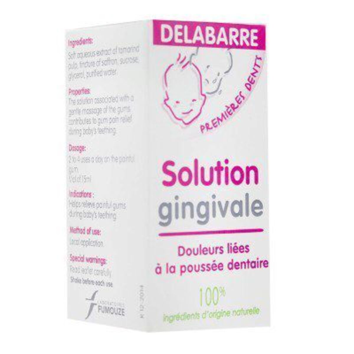 Solution gingivale premières dents 15 ml - 15.0 ml - delabarre - Achat