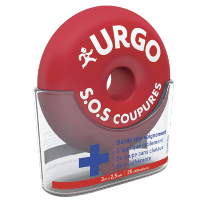 Photo de Sos coupures - 3m x 2,5cm Urgo Sos coupures - 3m x 2,5cm Urgo-205356