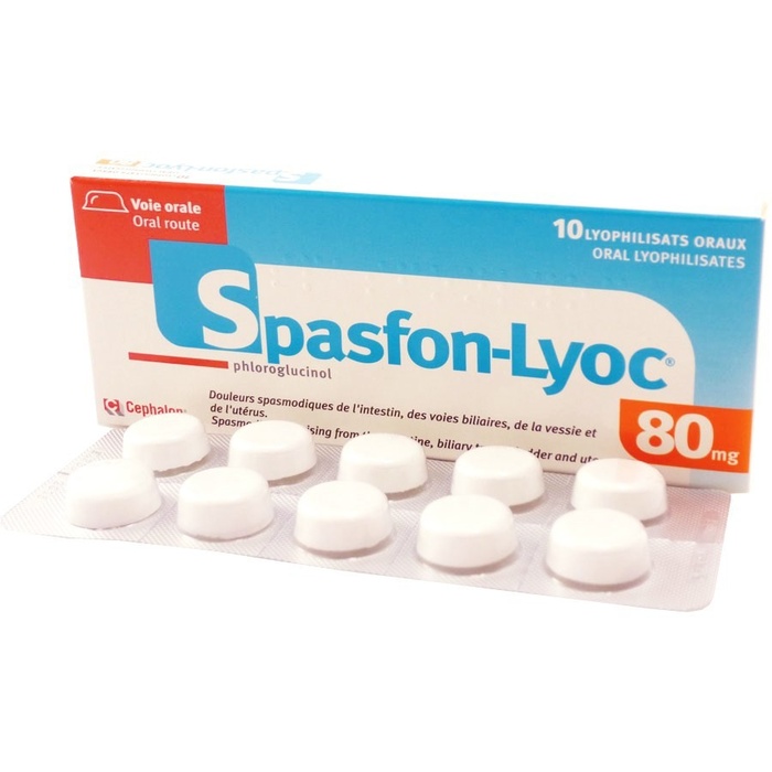 Spasfon lyoc 80mg - 10 lyophilisats Laboratoire cephalon france-194120