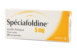 SPECIAFOLDINE 5mg - 20 comprimés - SANOFI -192200