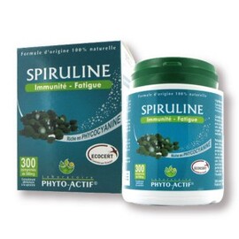 Spiruline - 300 comprimés - divers - Phyto-actif -140229