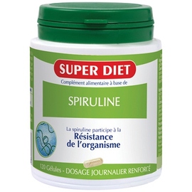 Spiruline bio 120 gélules - super diet -211174