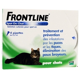 Spot-on chat - 4 pipettes - frontline -190365