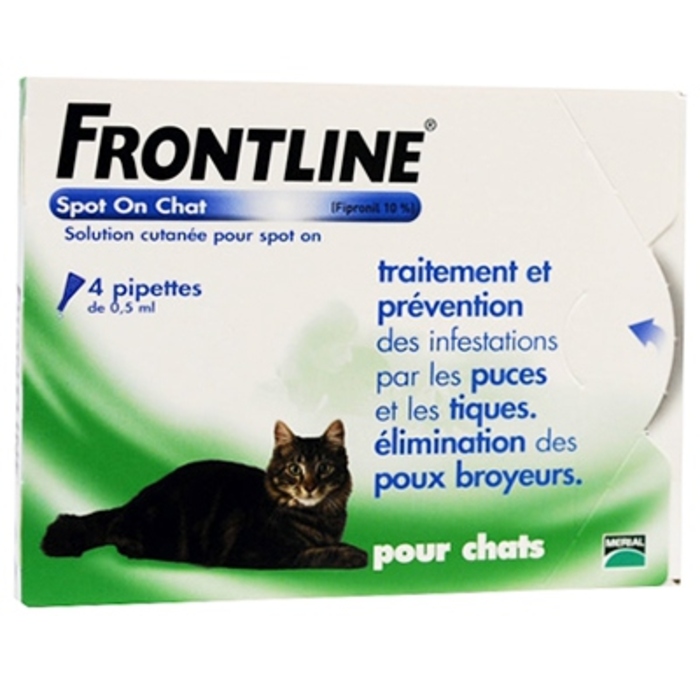 Photo de Spot-on chat - 4 pipettes Frontline Spot-on chat - 4 pipettes Frontline-190365