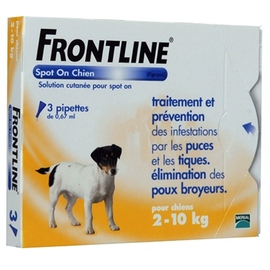 Spot-on chien 2-10 kg - frontline -190370