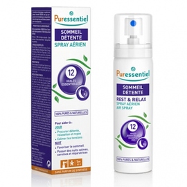 Spray Aérien Sommeil Détente aux 12 Huiles Essentielles - 75.0 ml - sommeil detente - Puressentiel -13318