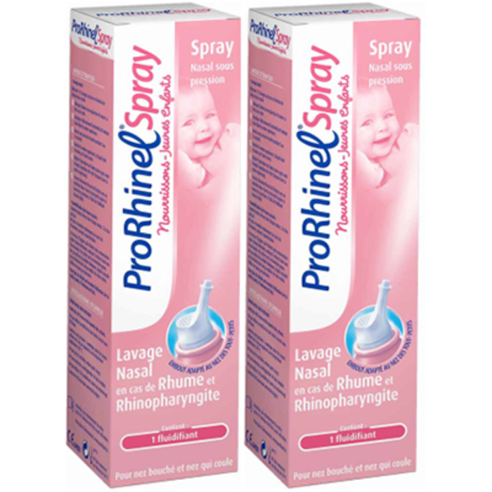 Spray nasal nourrissons jeunes enfants lot de 2 x 100ml Prorhinel-220398