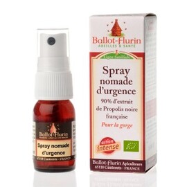 Spray nomade d'urgence bio - 15.0 ml - Apithérapie - Ballot flurin Protection intense de la gorge-11547