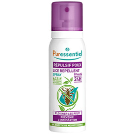 Spray répulsif poux - 75.0 ml - antipoux - puressentiel -130437