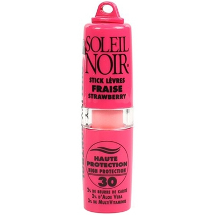 Photo de Stick lèvres fraise ip 30 Soleil noir Stick lèvres fraise ip 30 Soleil noir-195951
