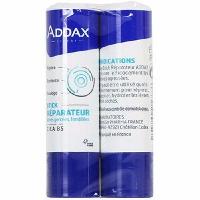 Photo de Stick réparateur lèvres gercées lot de 2 x 4g Addax Stick réparateur lèvres gercées lot de 2 x 4g Addax-216846