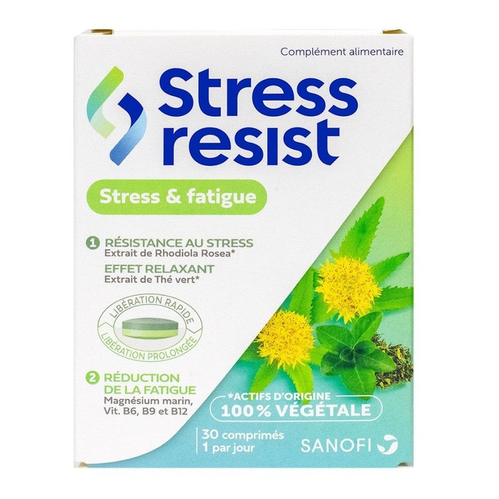 Photo de Stress resist 30 comprimés Sanofi Stress resist 30 comprimés Sanofi-229056