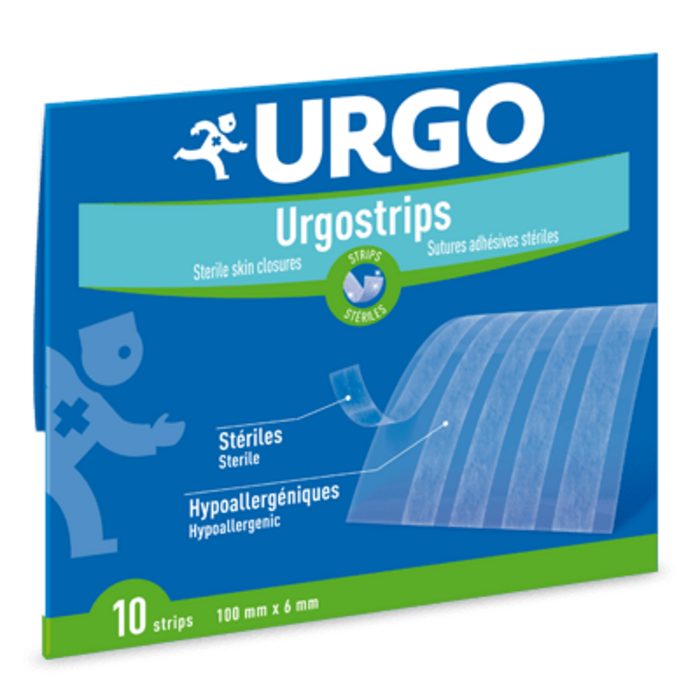 Photo de - strips - 10 bandelettes - 10cm x 6mm Urgo - strips - 10 bandelettes - 10cm x 6mm Urgo-148634