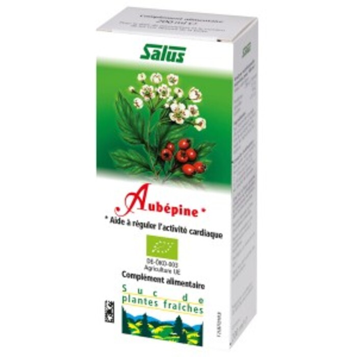 Photo de Suc de plantes bio aubépine - flacon 200 ml Salus Suc de plantes bio aubépine - flacon 200 ml Salus-137933