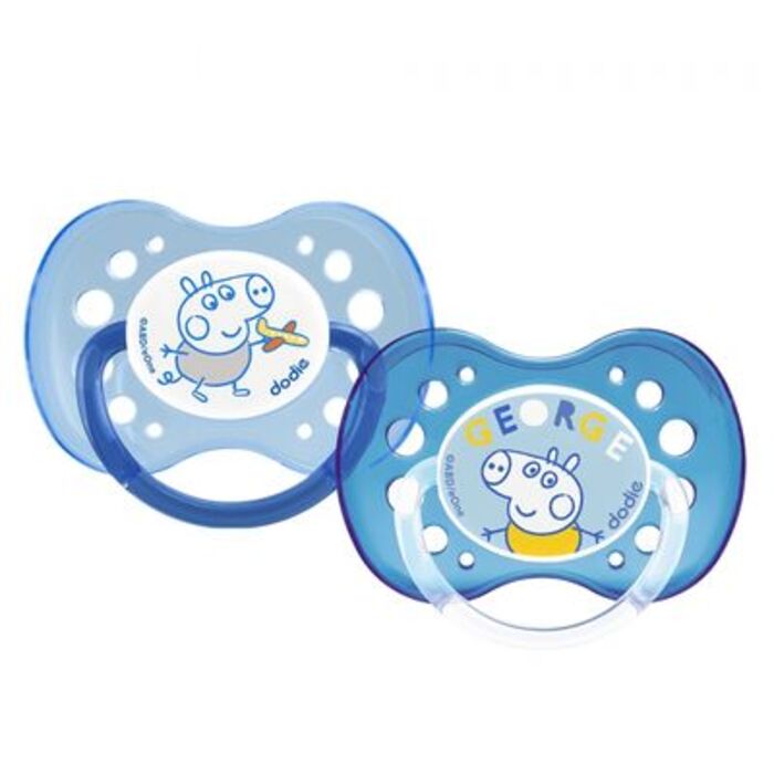 Photo de Sucette anatomique +18mois george peppa pig x2 Dodie Sucette anatomique +18mois george peppa pig x2 Dodie-222529