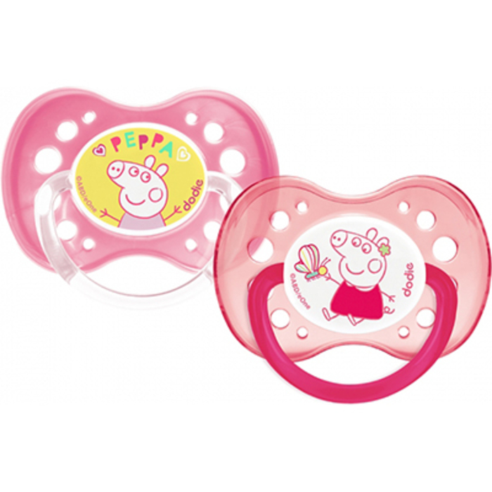 Photo de Sucette anatomique +18mois peppa peppa pig x2 Dodie Sucette anatomique +18mois peppa peppa pig x2 Dodie-222530
