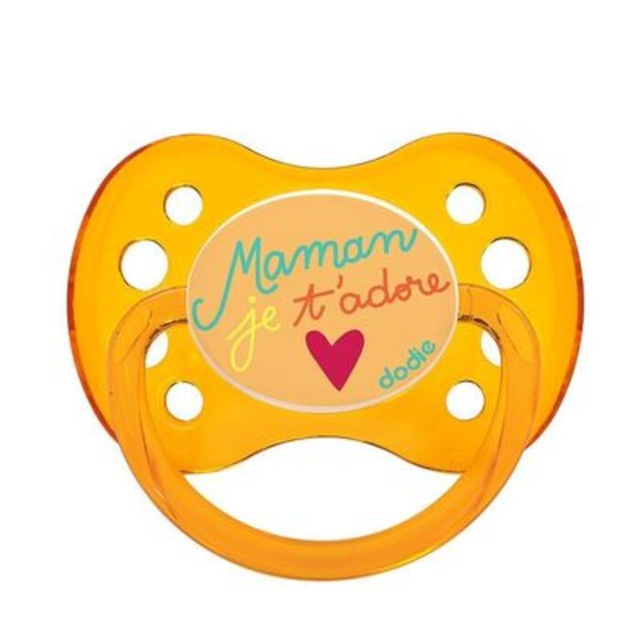 Photo de Sucette anatomique silicone +6mois maman je t'adore Dodie Sucette anatomique silicone +6mois maman je t'adore Dodie-221660