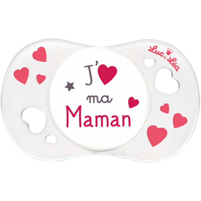 Photo de Sucette silicone j'aime ma maman +0m Luc et lea Sucette silicone j'aime ma maman +0m Luc et lea-224405