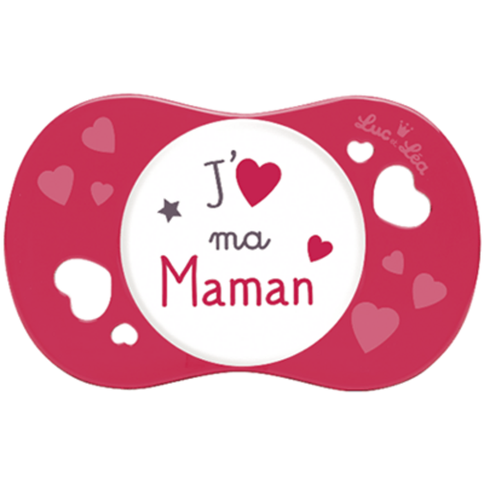 Photo de Sucette silicone j'aime ma maman +6m Luc et lea Sucette silicone j'aime ma maman +6m Luc et lea-224403