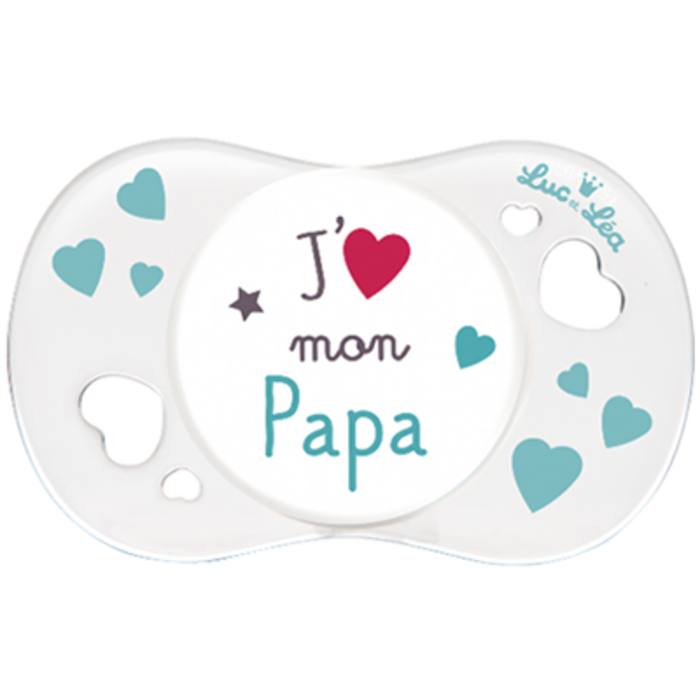 Photo de Sucette silicone j'aime mon papa +0m Luc et lea Sucette silicone j'aime mon papa +0m Luc et lea-224406
