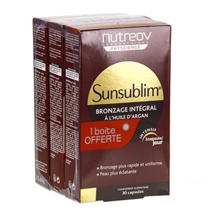 Photo de Sunsublim bronzage intégral 3x30 capsules Nutreov Sunsublim bronzage intégral 3x30 capsules Nutreov-195222