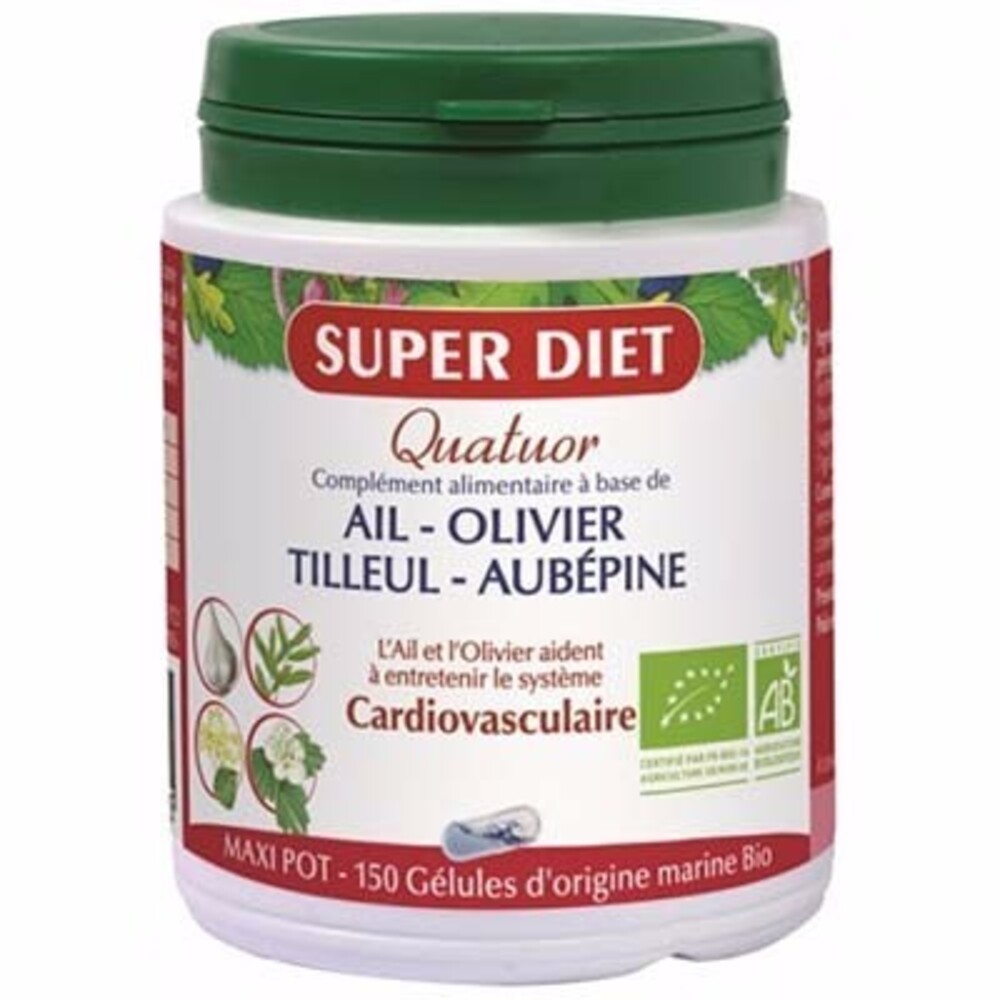 Prix de Quatuor cardiovasculaire gelules super diet Prix de Quatuor cardiovasculaire gelules super diet