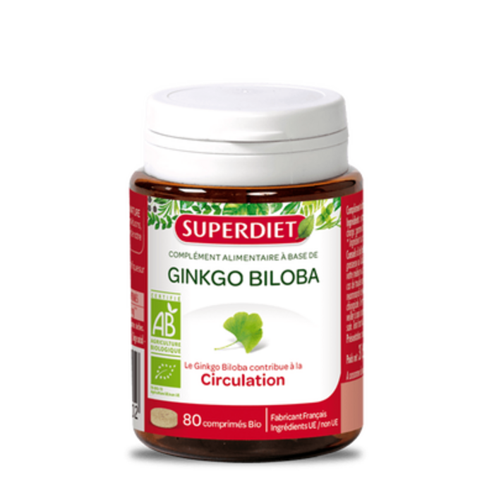 Photo de Superdiet ginkgo biloba bio 80 comprimés Super diet Superdiet ginkgo biloba bio 80 comprimés Super diet-4482