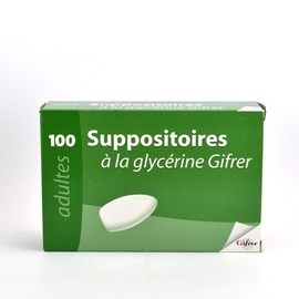 Suppositoires à la Glycérine Adulte x100 - Gifrer -192876