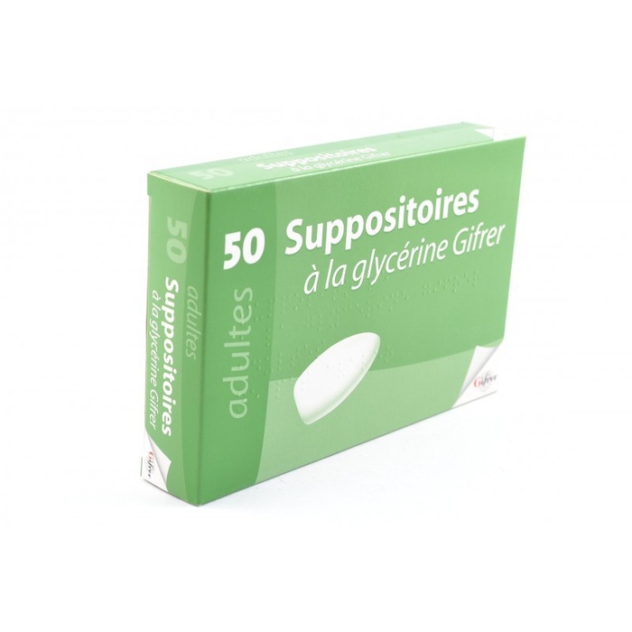 Suppositoire A La Glycerine Gifrer Adultes Boite De 50 Gifrer Barbezat Prix