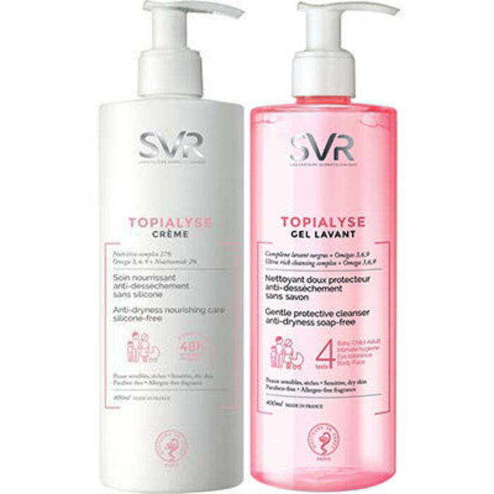 Photo de Svr topialyse crème 400ml + gel lavant 400ml offert Svr Svr topialyse crème 400ml + gel lavant 400ml offert Svr-223081