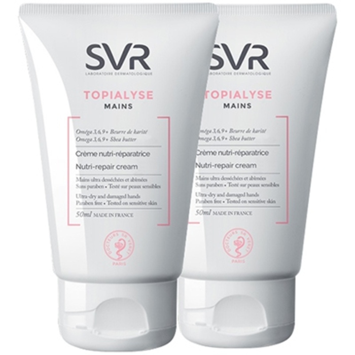 Photo de Svr topialyse crème mains nutri-réparatrice 2x50ml Svr Svr topialyse crème mains nutri-réparatrice 2x50ml Svr-206592