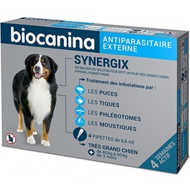 Synergix tres grand chien 402 mg - 4.0  - anti-parasitaire - biocanina -211092