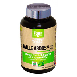 Taille Abdos Ventre Plat 120 gélules - 120.0 unites - STC Nutrition -11361
