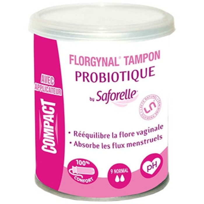 Photo de Tampon compact normal x9 Florgynal Tampon compact normal x9 Florgynal-139124
