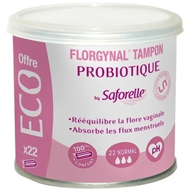Tampon probiotique - 22 tampons - 22.0 unites - florgynal -139126