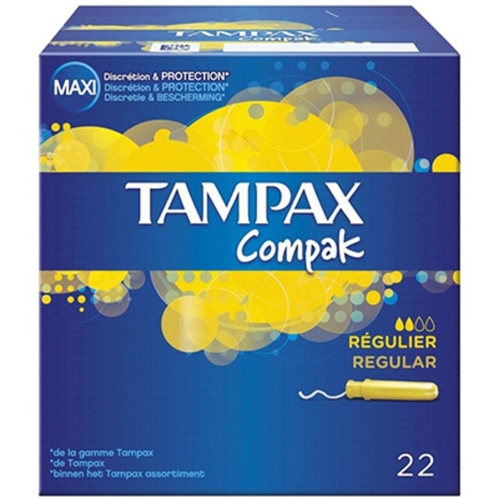 Photo de Tampons compak régulier x22 Tampax Tampons compak régulier x22 Tampax-206104
