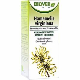 Teinture Mère Hamamelis Virginiana Bio - 50.0 ml - Gouttes de plantes - teintures mères - Biover Jambes fatiguées et gonflées-8978