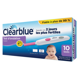 Test d'ovulation digital - 10 tests - clearblue -145285