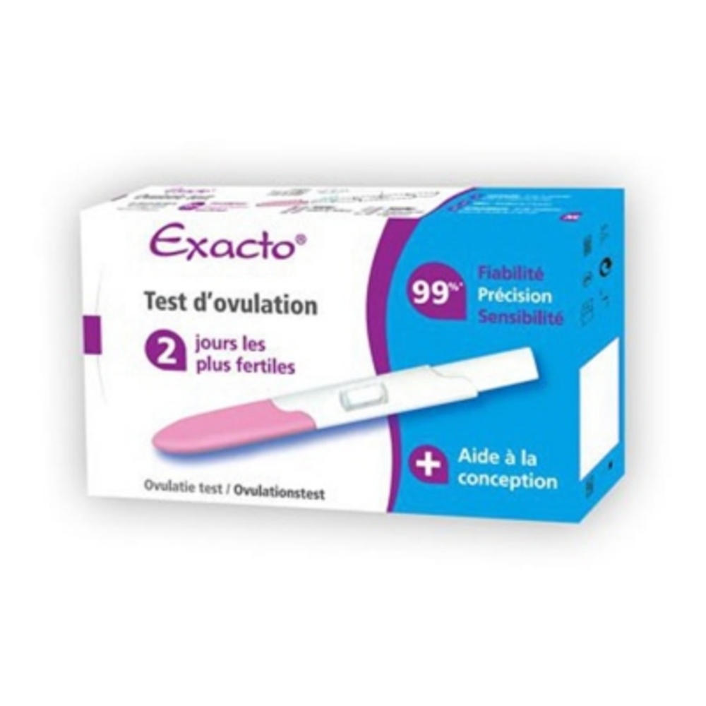Exacto test d ovulation 10 tests 2 jours les + fertiles Prix