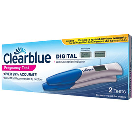 Test de grossesse digital x2 - clearblue -196657