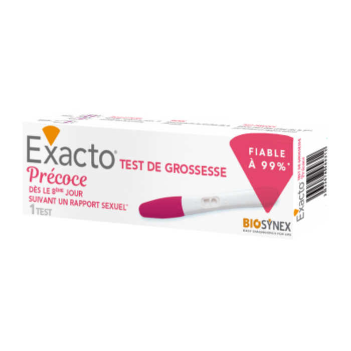 Photo de Test de grossesse précoce 1 test Exacto Test de grossesse précoce 1 test Exacto-226709