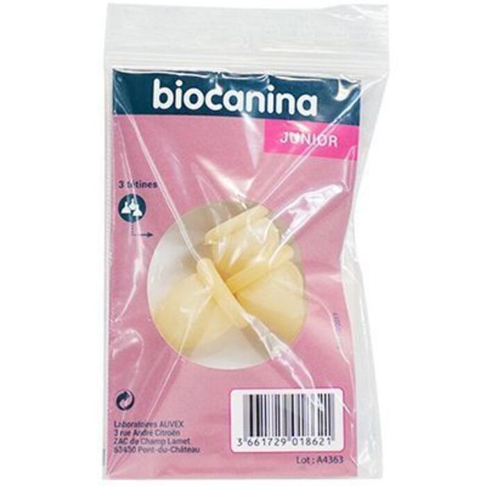 Tétines pour biberon d'allaitement x3 Biocanina-220441